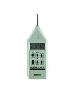 Decibelímetro mod. DEC-416, faixa de medição de 30 a 130dB, ponderação A e C, ponderação de tempo fast e slow