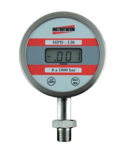 Manômetro Digital Mod. MPD-130 Rosca 1/2 "NPT Esc: 0 - 1000 Res: 1 Bar